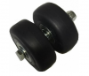 Spare Rubber Tyres Wheels  for Twin wheeld  Piano Castors