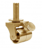 Solid Brass Grand Steam Roller Castors with Brakes 
